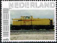 year=2013, personalised Dutch stamp with NS work train