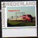 personalised stamp of The Netherlands with trains, trams, stations etc