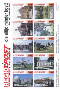 The Netherlands regional stamps; regiopost Friesland 1983