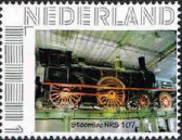 personalised stamp of The Netherlands with trains, trams, stations etc