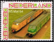 personalised stamp of The Netherlands with trains, trams, stations etc