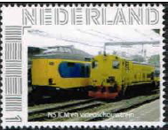 personalised stamp of The Netherlands with trains, trams, stations etc