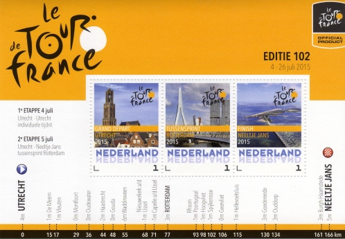 personalised stamp of The Netherlands with trains, trams, stations etc