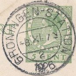 Dutch railway station postmark