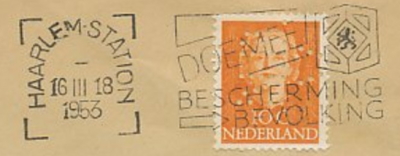 Haarlem station postmark