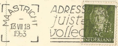 Maastricht station postmark