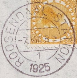 Dutch railway station postmark